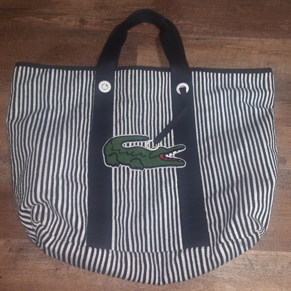 Lacoste Bags Lacoste Terry Cloth Beach Bag Poshmark
